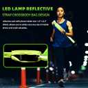 LED Reflective Vest, Bag & Wristbands - Rechargeable Light-Up Gear for Night Running/Cycling/Walking, High-Vis Safety Equipment (Green (whith bag))