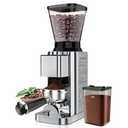 Conical Burr Coffee Grinder Electric, Espresso Coffee Bean Grinder for Home Use Adjustable 48 Grind Settings, 35s Precision Timer, Stainless Steel, Anti-Static for Pour Over/Drip/French Press