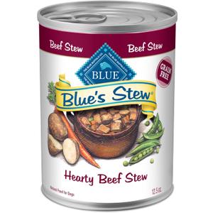 Blue Buffalo Blue's Stew Grain-Free Wet Dog Food, Made with Natural Ingredients, Hearty Beef Stew, 12.5-oz. Cans (12 Count) (EXP 10/29/28)