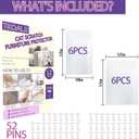 3 x Anti Cat Scratch Furniture Protector - 12Pcs Clear, Sticky-Backed Pet-Proof Corner Guards | Couch Shield for Sofa & Doors with 52 Twist Pins