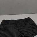 Milumia Women's Y2K Striped Print Shorts Button Front Slim Fitted Mini Shorts Black Large