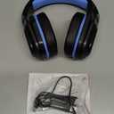 Ozeino 2.4GHz Gaming Headset Wireless with Flip Mic for Ps5, Ps4, PC, Gaming Headphones with RGB Light, 40Hr Battery Bluetooth Headset for Laptop, Mobile, Mac