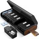 Weekly Pill Organizer 2 Times a Day, 7 Day AM PM Pill Box with Built-in Desiccant, Portable Medicine Case with 7 Detachable Containers for Vitamins & Supplements