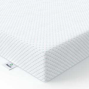 Dourxi Mini Crib Mattress, 38x24x4 Inch Dual Sided 2-Stage Firmness Portable Baby Mattress for Mini, with Cooling Gel Memory Foam, Waterproof & Washable Cover and Non-Slip Base, White