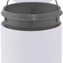 Glad Small Trash Can, 1.2 Gallon | Round Stainless Steel Garbage Bin with Soft Close Lid & Step Foot Pedal | Metal Waste Basket with Removable Inner Bucket, Lavender
