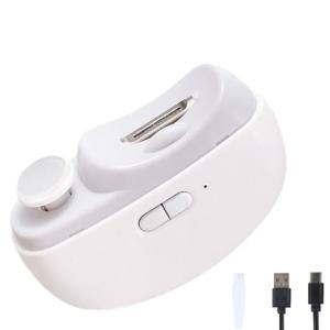 Electric Nail Clipper : Safe 2-in-1 Automatic Nail Clipper & Polisher for Baby, Senior & Adult Fingernails & Toenails | 2-Speed Smart Trimmer with Precise Easy-Clip Design | Mess-Free Grooming