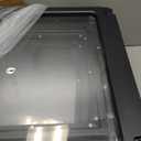 Acrylic Dog Playpen Indoor, Cloud Design Clear Dog Play Pen for Puppies and Small Dogs, Easy Assembly & Clean Puppy Pen (23.6", 12 Panels, Black) (24"H-Cloud)