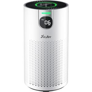 FreAire Air Purifiers for Home Large Room Covers up to 1800Ft, VisionAir 20dB Sleep Mode for Bedroom, with Real-Time AQI & PM2.5 Display,360Intake&Outlet Air Cleaner Pet-Friendly HEPA,HAP606,White