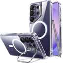 ESR for Samsung Galaxy S26 Plus Phone Case with Stash Stand, Compatible with MagSafe, Military-Grade Protection, Magnetic Case for Samsung Galaxy S26 Plus, Scratch-Resistant Back Cover, Clear