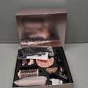 8-in-1 Hair Dryer Brush & Hot Air Styler, 110,000 RPM Blow Dryer Brush Foldable LCD Display, 4 Heat Settings Auto Curler Fast Drying Curling Straightening for Salon & Travel (Pink)