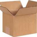 Corrugated Boxes 6 X 5 X 4" 25/Bundle, Brown Shipping/Moving/Packing Boxes