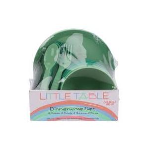 Little Table 16 Pc Dinnerware Set-Green