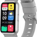 KPEP AMOLED Fitness Watches for Women Men with Stress Blood Oxygen Heart Rate Monitor Sleep Tracking 110+ Sport Modes Fitness Tracker Watch Calorie Counter Step Tracker IP68 Waterproof for Andriod iOS