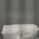 MooMee Bedding Duvet Cover Set 100% Washed Cotton Linen Like Textured Breathable Durable Soft Comfy (Solid Off White, Palatial King/Oversized King 120"x98")