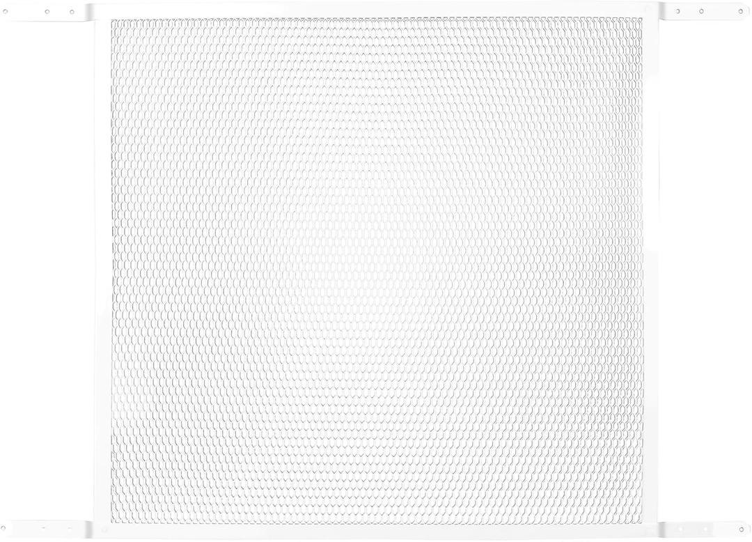 M-D Building Products 14182 Door Grille, Adjustable Fit for Doors 30" to 36" Wide, Easy-to-Install, Ideal for Residential and Commercial Use (White)