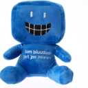 Blue Little Man Plush Stuffed Figure Pillow for Game Fan, Home Decor (D)