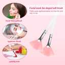 23 Pcs Esthetician Facial Supplies Tools Set, DIY Skincare Kit Include 3 Gold Facial Bowls, 1 Serving Tray, 1pc 3-Compartment Serving Tray, 3 Facial Fan Brushes 3 Face Mask Brush 12 Sponge Compressed