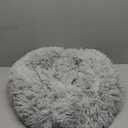 Himax Dog Beds for Small Dogs, Donut Dogs Bed with Blanket Attached, Calming Dog Bed Washable 20" Light Grey for Puppy