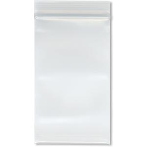Plymor 3" x 5" (Case of 1,000), 8 Mil Extra Thick Heavy Duty Zipper Reclosable Plastic Bags