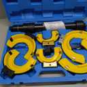Macpherson Strut Spring Compressor Tool Kit Universal Interchangeable Fork Coil Extractor Tool Set with Safety Guard and Storage Box Allow Impact Wrenches