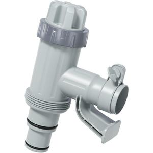 [PATENTED] Deeroll Pool Plunger Valve Plus for Above Ground Pool - 2-in-1 Plunger Valve Replacement Parts, Pool Accessories 1/4 Inch Pool Pipe Holder with Plunger Valve