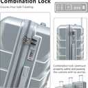 Hardshell Luggage, Lightweight Suitcase with Spinner Wheels, Silver Size	20/24/28 Inch
Item Dimensions L x W x H	19"L x 12.6"W x 29"H
