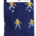 Bxoryn Funny Soccer Socks - Funny Gifts for Men - Football Crew Socks Holiday Birthday Athletic Gifts for Sport Lovers Fans Coach Players Father's Day - 1 Pair, Size 10-13