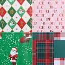 Gartner Studios 12 Foot Premium Traditional Whimsy Holiday Gift Wrapping Paper – 4 Rolls with Gridlines for Easy Cutting