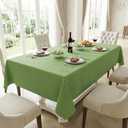 HX&OD Rectangular Tablecloth Cationic Fabric Waterproof Stain Resistant Wrinkle-Resistant for Home/Decoration/Party/Buffet/Wedding/Dining Room/Camping