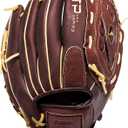 Franklin Sports Baseball Gloves - RTP Pro Adult + Kids Baseball Mitt - Outfield + Infield Gloves (12.5" - Basket Web, Brown)