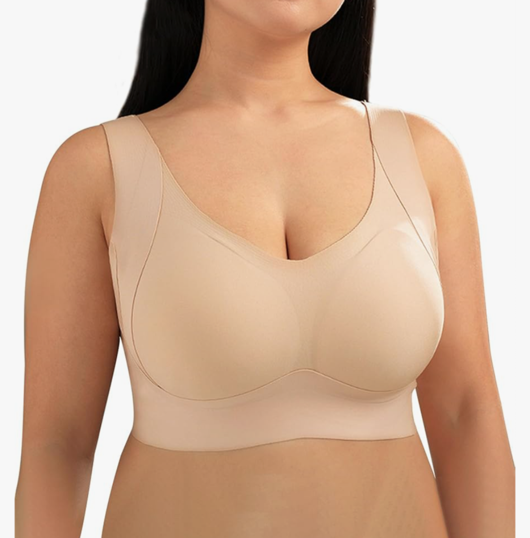 MissMi Seamless Bra for Women, Shecurve Wireless Bra With Support, Super Soft Everyday Comfort, Adjustable 3XL