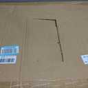 Vercraft 30"x20" Arched Wall Mirror with Wooden Beaded Frame, Rustic Brown