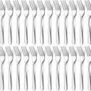 BEWOS 24 Pieces Dinner Forks Set, 8.2-Inch Stainless Steel Forks Silverware, Flatware Salad Forks for Home, Kitchen or Restaurant - Mirror Polished, Dishwasher Safe