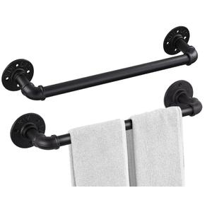 Industrial Pipe Towel Rack 2× 16", 4×9"
