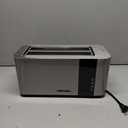 Mueller UltraToast Full Stainless Steel Toaster 2 Slice, Long Extra-Wide Slots with Removable Tray, Cancel/Defrost/Reheat Functions, 6 Browning Levels with LED Display, Housewarming Gifts New Home