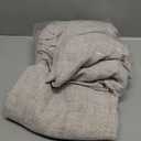 YoungsTex Linen Semi Sheer Curtains 72 Inch Length 2 Panels for Living Room - Light Filtering Drapes with Rod Pocket Back Tab Rustic Beige Window Treatments for Dining Bedroom, 52 X 72 Inch (Natural)