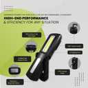 Go Green Power Inc. GoGreen Power (GG-Hercules) Hercules COB LED Worklight, Magnetic Base and Premium Swivel Hook, USB Rechargeable, 300 Lumens