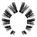 2 x Cat-Eye Volume Lash Clusters Book, Wispy Spiky Manga Full Look CC-Curl 288Pcs DIY Individual Eyelash Extensions 10-18MM Mixed Fake Eye Lashes Clusters Box