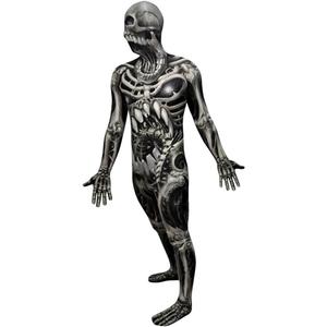 Morphsuits mens Monster Skull and Bones Costume Skeleton (Medium)