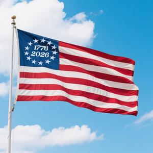 1776-2026 American Flag 3x5 FT for Outside Outdoor Heavy Duty, Anniversary USA Flag with Embroidered Stars,Sewn Stripes and 4-Row Stitching,All-Weather Durable Tear-Resistant UV-Resistant Indestructible Weatherproof Windproof High-Wind US National Flag, Stars and Stripes United States Flag for Patriotic 250 Years of Independence Celebration and Year-Round Display