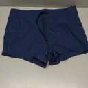 Aqua Eve Women's Board Shorts with Pockets High Waisted Swim Shorts Quick Dry Bathing Suit Shorts with Liner (X-Large, Navy Blue Color)