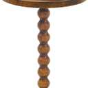 AWASEN Small Side Table, Round End Table for Small Spaces, Round Drink Accent Table Nightstand for Bedroom, Living Room, Corners, Office, Rustic Brown, 11.8 inches x 11.8 inches x 21.6 inches