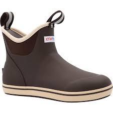 XTRATUF womens 6 Inch Ankle Deck Boots Rain Boot (Brown, 8)