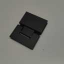 Alise Glass Shower Door Hinges, 180 Degree Shower Door Hinges for Glass Doors,Heavy Duty Stainless Steel Cabinet Hinges,Frameless Shower Doors Hardware Replacement Part,Black