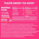 TEAZEN Energy Drink Powder Boost, 100mg Natural Caffeine with Black Tea Extract, B Vitamins, Vitamin C & L-Carnitine, Sugar-Free Energy Mix for Performance & Immunity, 10 On-the-Go Packets, 1.76oz (EXP 03/03/27)