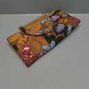 Sequin Embroidered Floral Tote for Women Beach Bag with Bamboo Handle Summer Shoulder Handbag for Vacation Daily Use