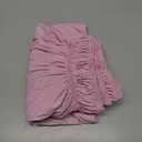 FreshCulture Full Bed Skirt, Elastic Wrap Around Bed Skirt Full Bed, Easy Fit with 15-Inch Tailored Drop, Hotel Quality Dust Ruffle for Full Size Bed, Bed Skirt Full Size (Dusty Pink)