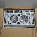 ZMISHIBO 2 Pack 52" Ceiling Fans with Lights, Black Modern Ceiling Fan with Remote, Farmhouse Indoor Ceiling Fan with Dual Finish Blades, Quiet & Strong Motor, Bright LED Light.