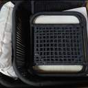 Generic Modern 2-Piece Chair with  Rope Patio Furniture Set, Outdoor Furniture with Acacia Wood Cool Bar Table with Ice Bucket, Deep Seat Patio Conversation Set with Two Stools for Backyard Porch Balcony (Black & Beige)