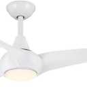 MINKA-AIRE F845-WH Light Wave 44" Ceiling Fan with LED Light and Remote Control in White Finish